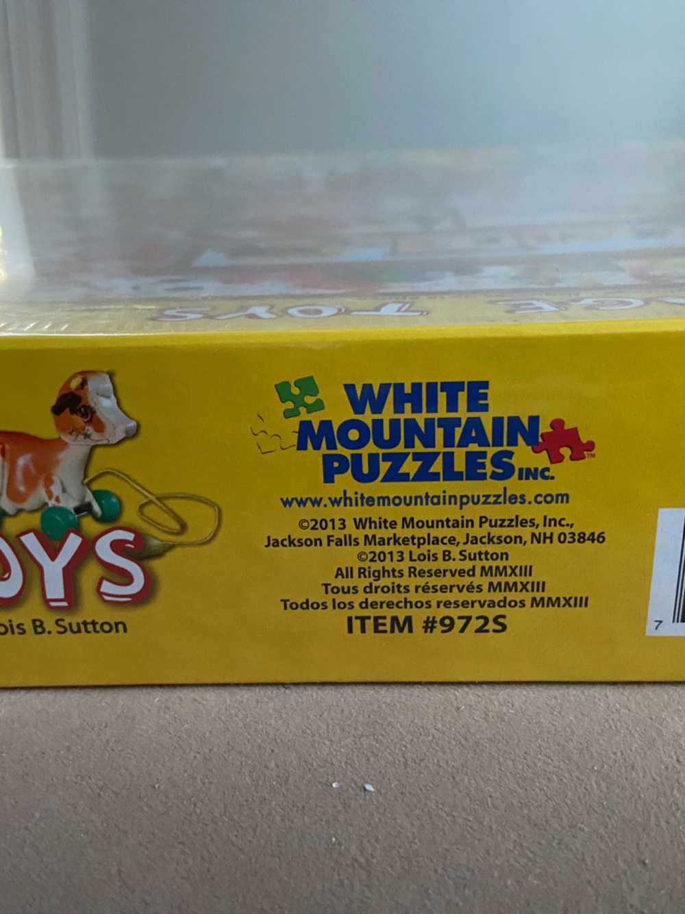 HTF SEALED White Mountain Vintage Toys Puzzle 🎨 Lois Sutton - Picture 2 of 2